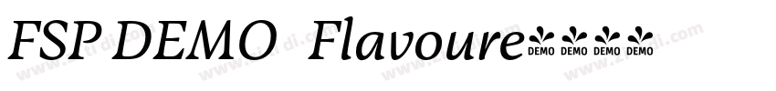 FSP DEMO   Flavoure字体转换